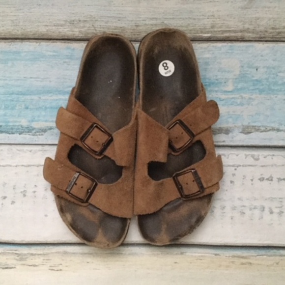Birkenstock Shoes - Birkenstock Two Strap Leather Betula Sandals Sz 8